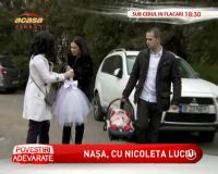 Nicoleta Luciu a botezat o fetita, la doar o luna  si jumatate de cand a nascut - FOTO&VIDEO
