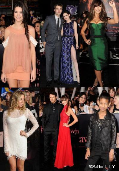 Vezi cum s-au imbracat celebritatile la premiera mondiala a filmului „Twilight Breaking Dawn” – GALERIE FOTO