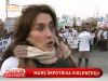  Sute de femei au iesit in strada unde au strigat drepturile celor care devin victime in sanul familiei - VIDEO