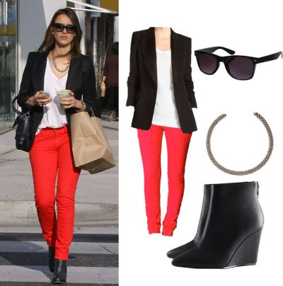 	Outfit de vedeta: Jessica Alba mizeaza pe simplitate. Imbraca-te ca ea cu buget minim