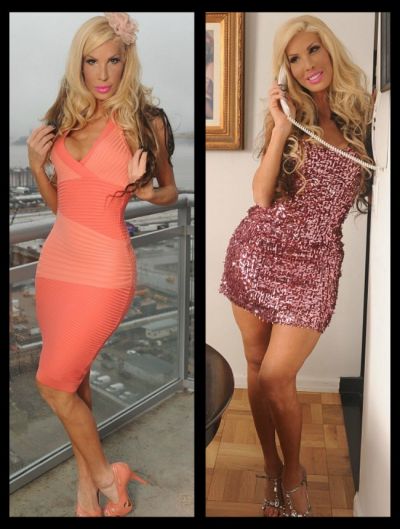 	Ce observi ciudat la aceasta femeie...in afara de faptul ca este o copie nereusita a papusii Barbie?