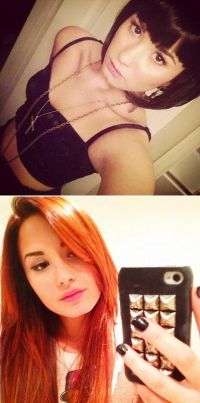 Demi Lovato, bruneta versus roscata: Cum ii sta mai bine?