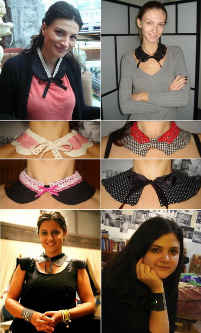 Accesorii hand-made: gulerase si mansete - GALERIE FOTO