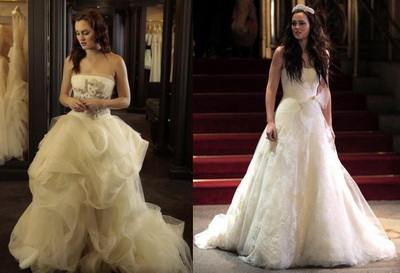 Leighton Meester, mireasa in rochie Vera Wang  - GALERIE FOTO