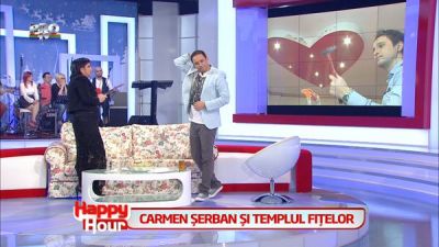 I-au frant inima cantaretei Carmen Serban! Echipa Happy Hour a distrus inimioara de pe tavanul din casa acesteia