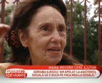 Adriana Iliescu, face fata cu greu iernii - VIDEO