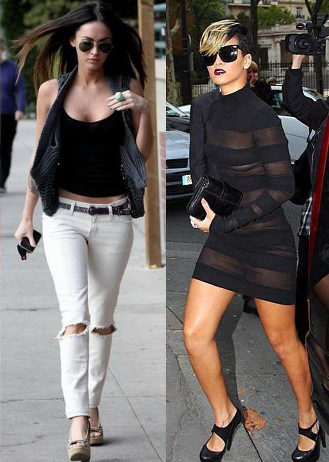 Megan Fox :  Nu m-as putea imbraca niciodata ca Rihanna, in rochii mini si tocuri de 15 centimetri