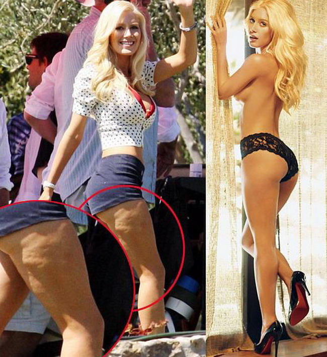 Chiar si cu 10 operatii estetice, Heidi Montag nu a scapat de celulita! FOTO!