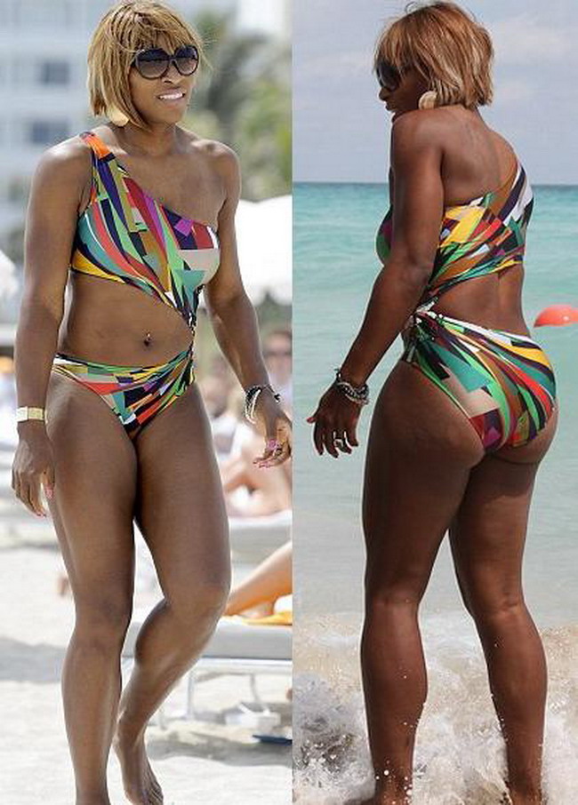 Serena Williams isi arata muschii la plaja! FOTO!