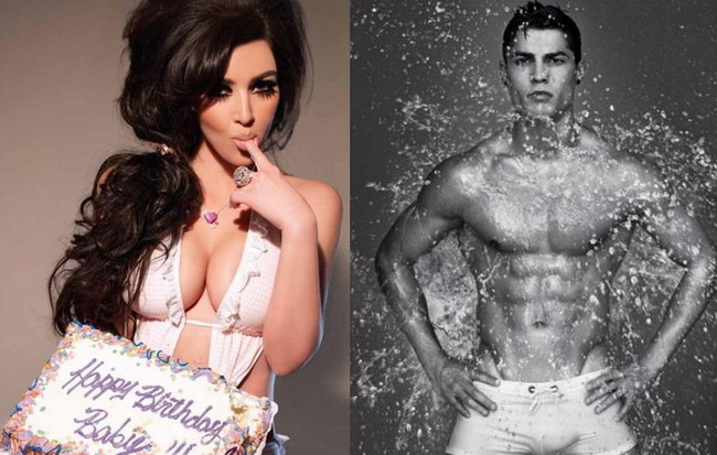 Cel mai sexy fotbalist, Cristiano Ronaldo a â€œmarcatâ€ la cea mai sexy americanca, Kim Kardashian!