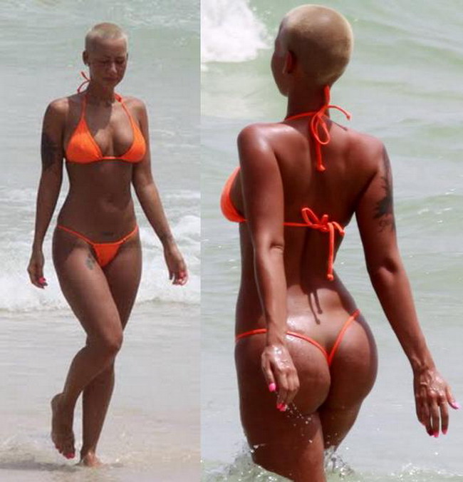 Nu ati ghicit! Posteriorul din imagine este al lui Amber Rose, nu al lui Beyonce!