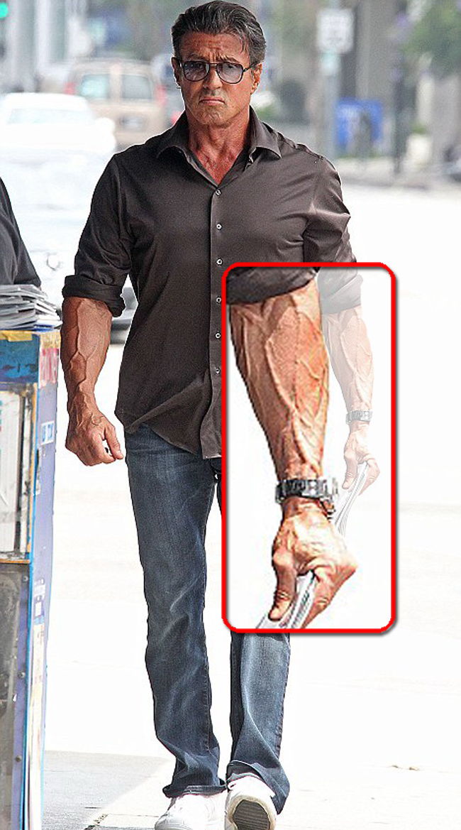 Uite cum arata Silvester Stallone la 64 de ani! FOTO!