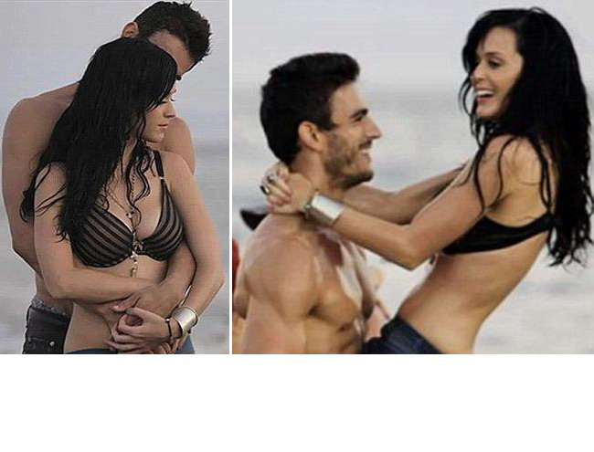 Katy Perry - in tandreturi cu un barbat musculos. Oare ce zice Russel Brand? FOTO!
