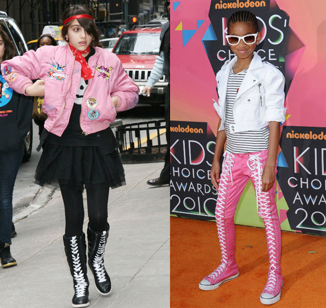 Fashioniste inca din copilarie: fiica Madonnei si cea a lui Will Smith. Care e mai chic?
