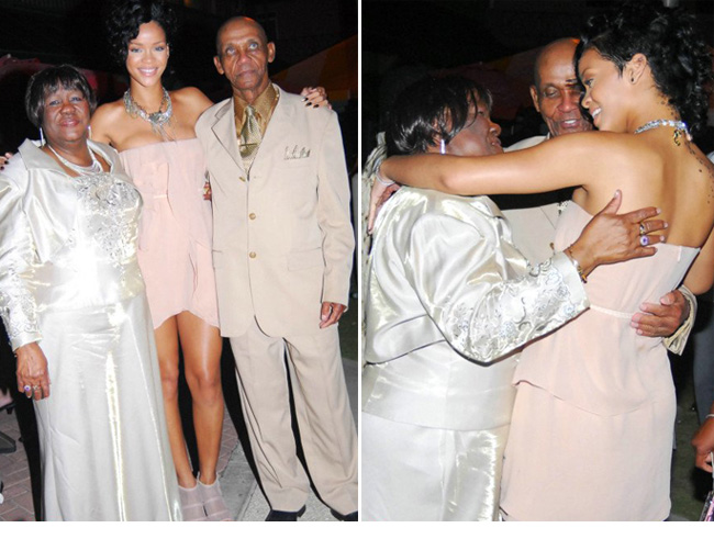Rihanna, mandra de familia ei. Are poze cu parintii si bunicii pe site-ul personal!
