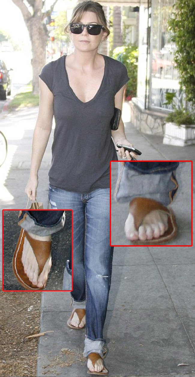 Ellen Pompeo din Grey s Anatomy are cate sase degete la fiecare picior FOTO!