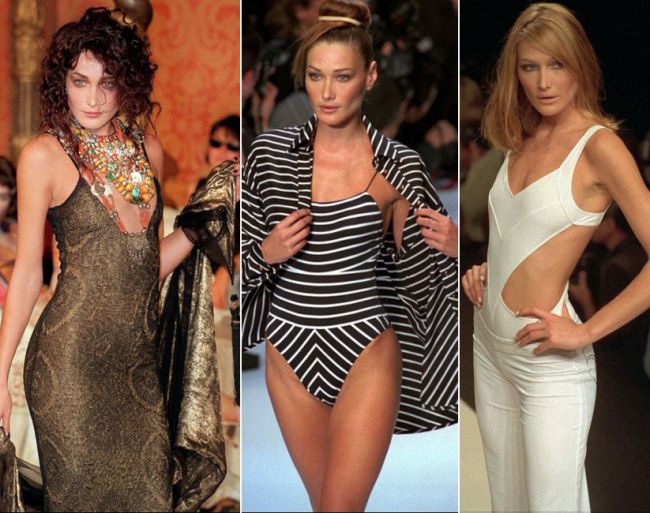 Carla Bruni - super galerie foto de cand era model