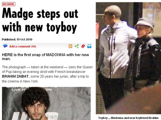 Madonna se afiseaza in public cu noul iubit FOTO