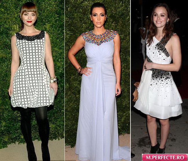 Kim, Leighton si Christina - cele mai tari outfituri de la premiile Vogue FOTO