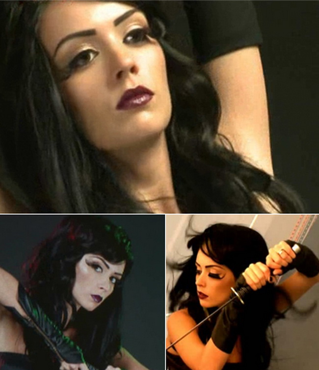 Diana Dumitrescu a pozat in samurai sexy