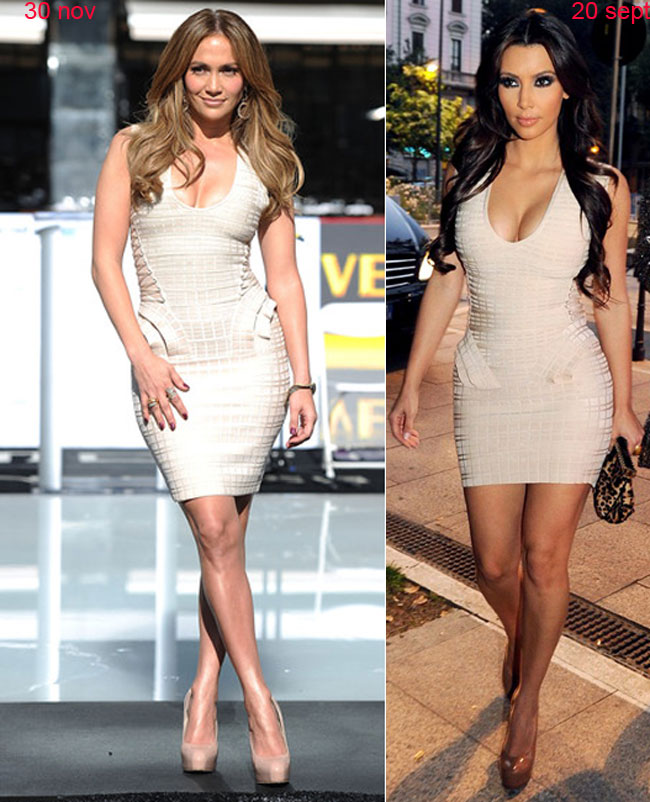 J Lo, in pana de inspiratie: i-a copiat look-ul lui Kim Kardashian