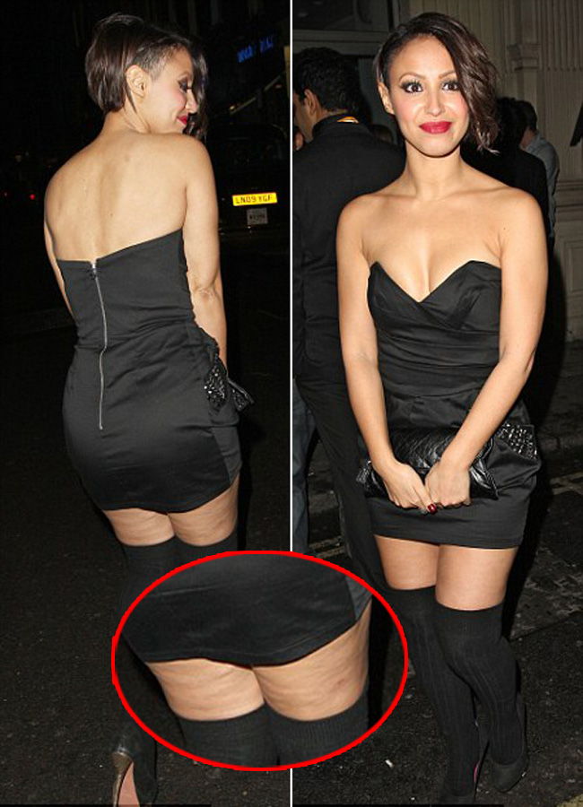 Amelle de la Sugababes isi afiseaza celulita! FOTO