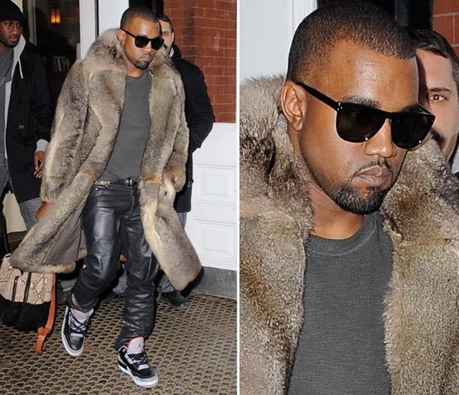 Kanye West cu blana bunicii prin oras! FOTO