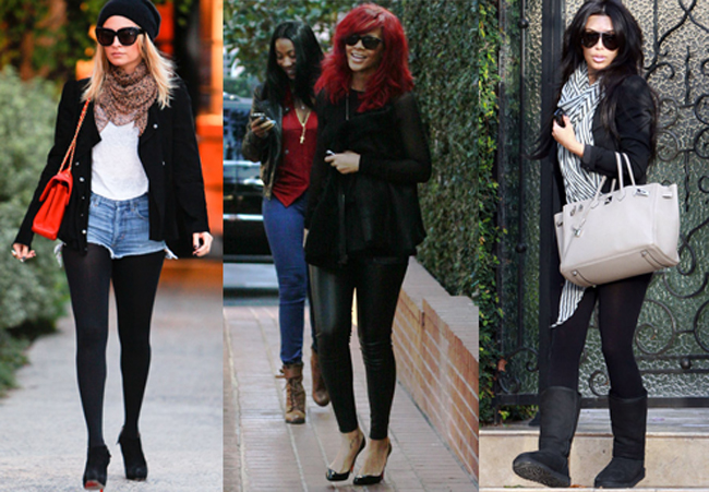La shopping se poarta negrul. O demonstreaza Kim, Nicole si Rihanna