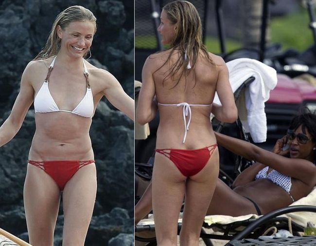 Cameron Diaz, super hot pe plajele din Hawaii