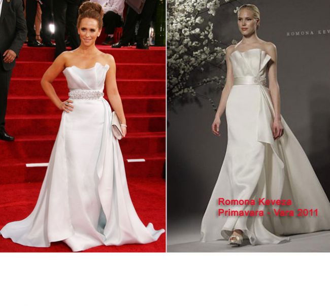 GAFA ZILEI: Jennifer Love Hewitt - in rochie de mireasa la Golden Globes
