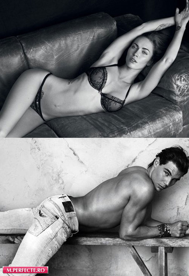 Se poate mai sexy de atat? Megan Fox si Nadal - in noua campanie Armani!