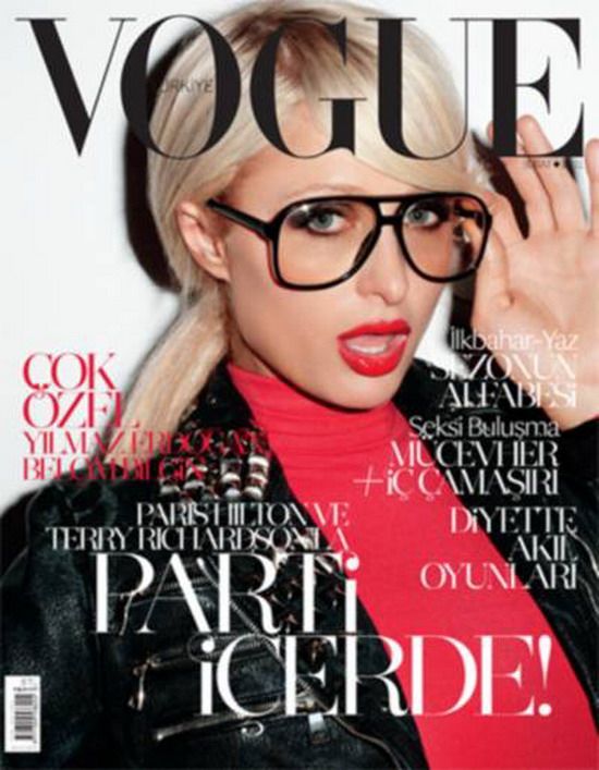 Paris Hilton: cuminte, dar plina de sex-appeal pe coperta Vogue Turcia din februarie