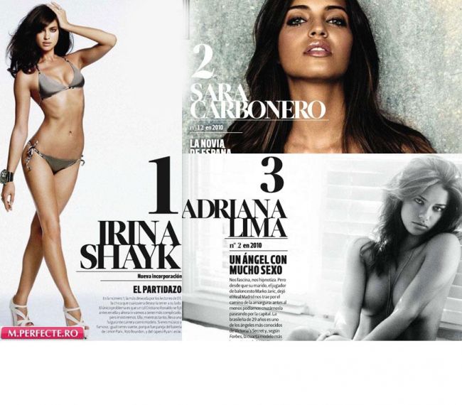 Irina Shayk - cea mai SEXY femeie in topul DT. Vezi cine o urmeaza!