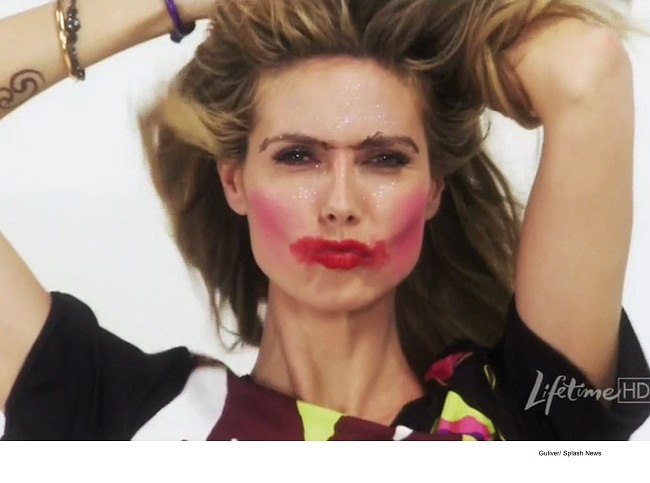 Heidi Klum s-a lasat machiata de un baiat de 7 ani. Iti place rezultatul?