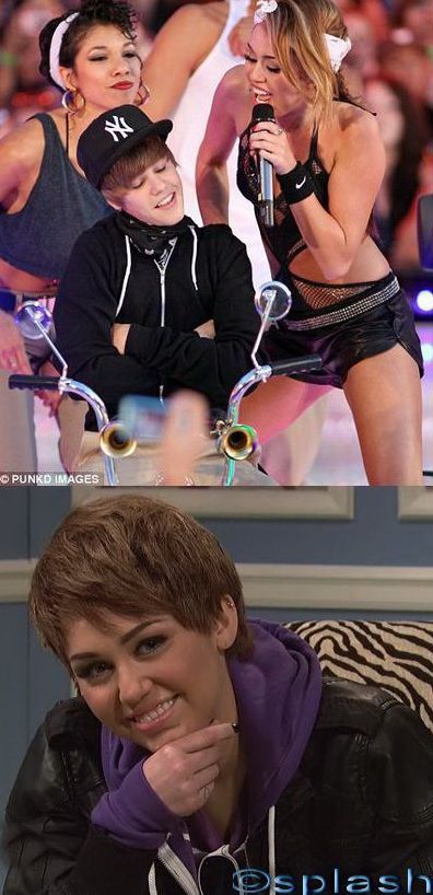 Miley Cyrus l-a parodiat pe Justin Bieber la  Saturday Night Live  ndash; GALERIE FOTO