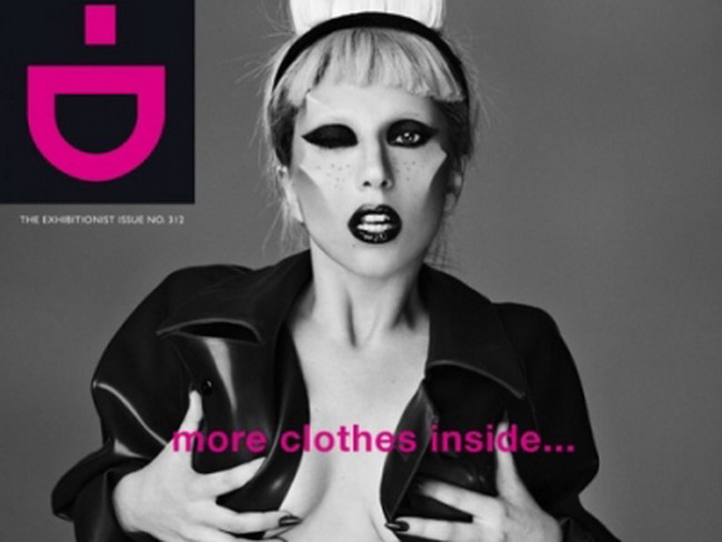 Lady GaGa socheaza pe coperta revistei I-D! FOTO