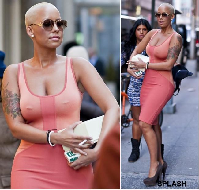 Amber Rose, incredibil de sexy pe strazile din New York FOTO