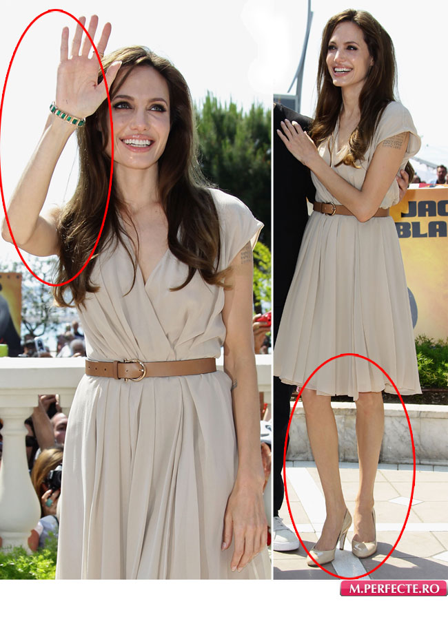 Angelina Jolie, cea mai sexy femeie din lume?! Poate doar anorexica