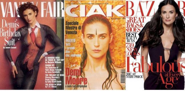 Demi Moore, pe copertele revistelor de-a lungul timpului: superba la orice varsta! FOTO