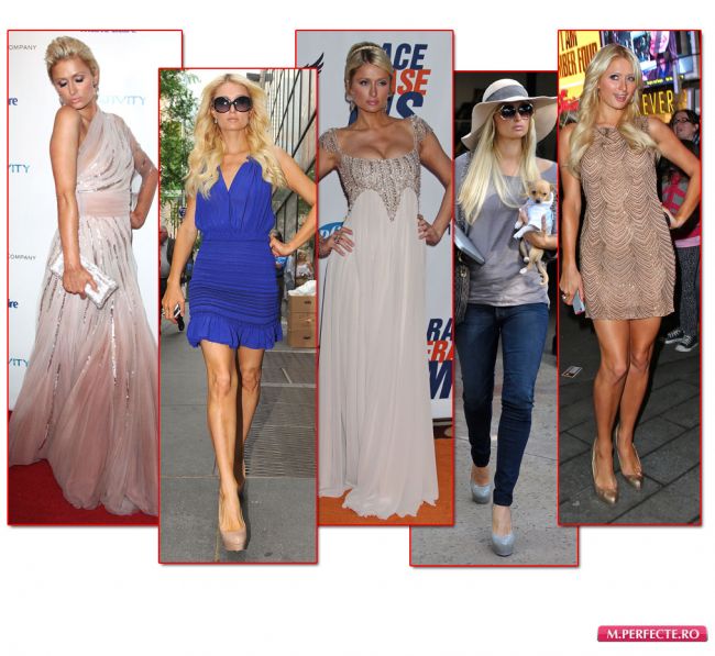 Stil de vedeta: Paris Hilton, o Barbie moderna cu marimea 43 la pantofi