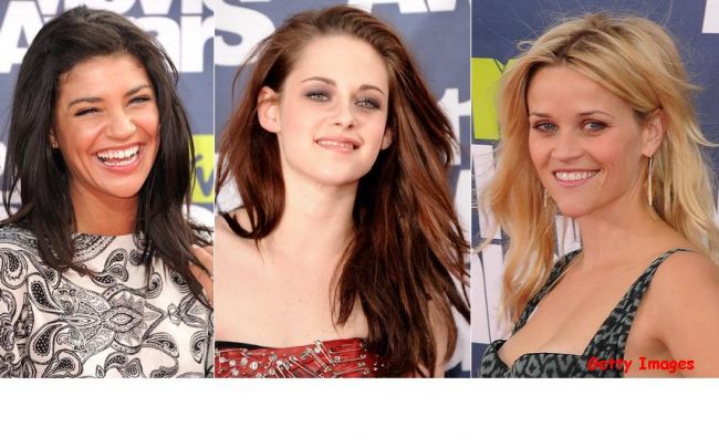Simplute si neglijente: actritele  au uitat  sa se coafeze la MTV Movie Awards