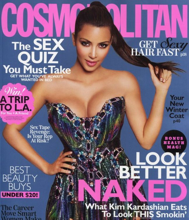 Kim Kardashian, din nou in Cosmo: Sunt mandra de fundul meu, chiar daca e cam mare! VIDEO