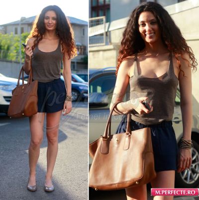 Look-ul zilei: Claudia Pavel, intr-o tinuta casual-sexy