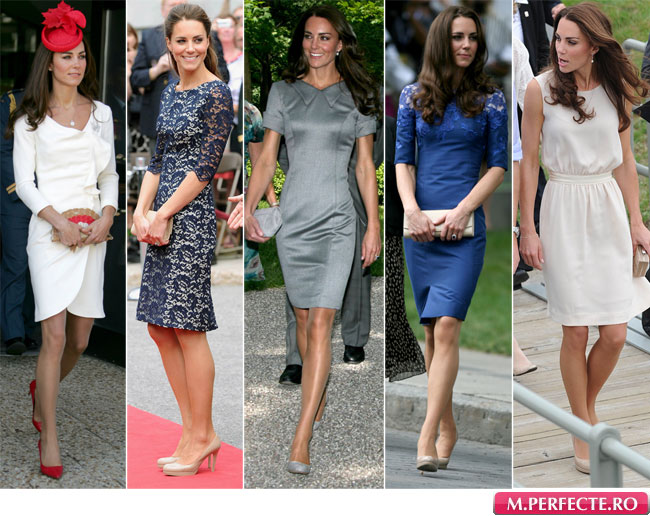 Kate Middleton, o defilare chic de haine accesibile in Canada: pantofi de 50 de dolari si rochii  refolosite