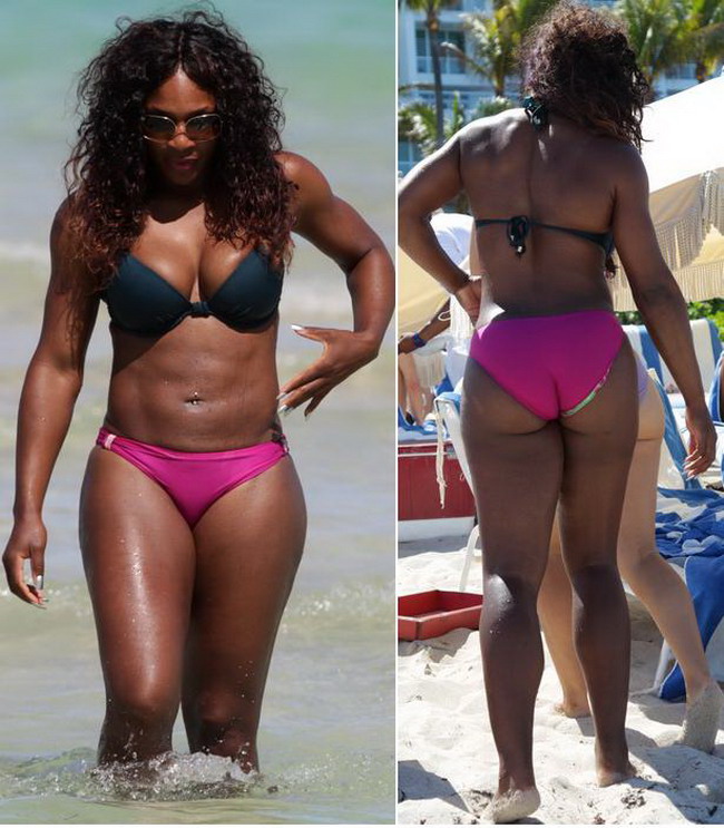Serena Williams socheaza la plaja cu un corp masiv! FOTO