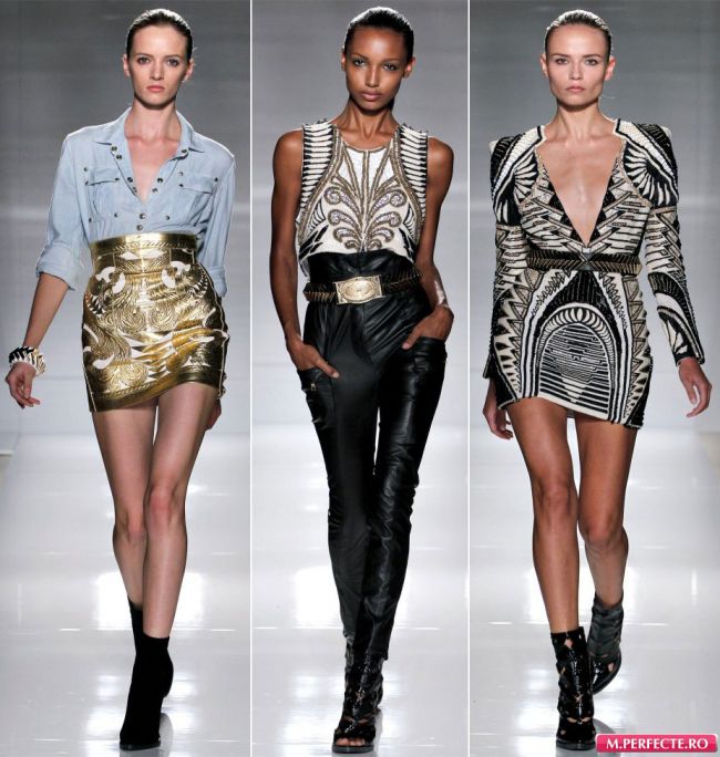 Balmain: colectia pentru primavara - vara 2012, prezentata la Paris Fashion Week