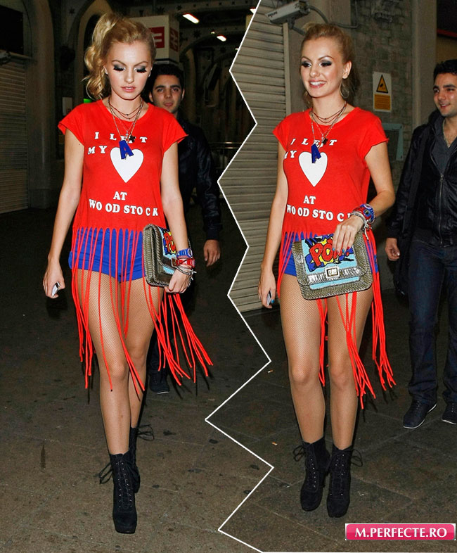Alexandra Stan, surprinsa de paparazzi intr-o tinuta colorata, la iesirea dintr-un club. Iti place cum s-a imbracat? Alexandra Stan, surprinsa de paparazzi intr-o tinuta colorata, la iesirea dintr-un club. Iti place cum s-a imbracat?
