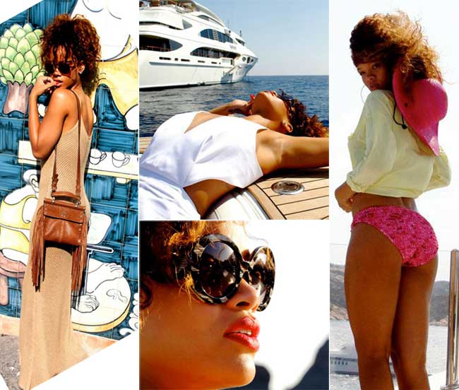 Rihanna, fashionista si in vacanta. Vezi ce tinute poarta atunci cand este turista