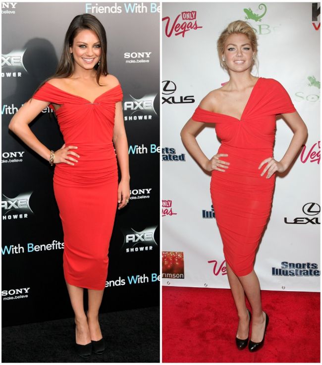 Mila Kunis si Kate Upton in aceeasi rochie Lanvin. Cine a purtat-o mai bine?