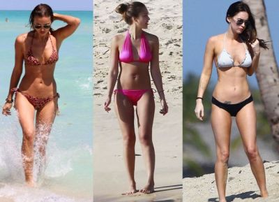 Ele sunt cele mai sexy vedete in bikini din 2012 GALERIE FOTO